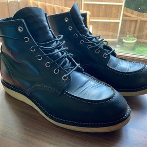 Red Wing Classic Moc Style 8130 Black Chrome Leather